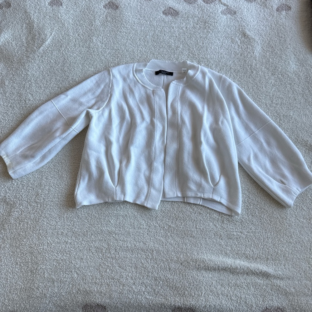 Elegant White Women's Cardigan